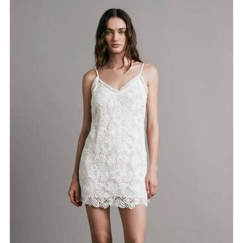 Rag & Bone White Lace‎ Crochet Mini Dress XS - NWT - $475 Retail